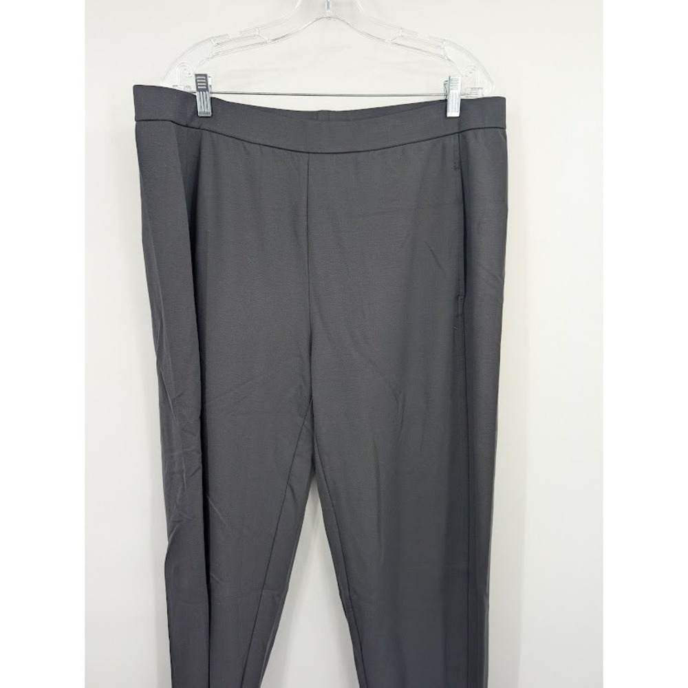 Eileen Fisher Women's Pull On Ankle Pants Black sz XL‎